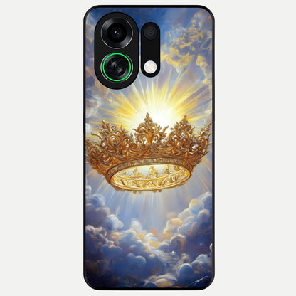  Heavenly Crown Light Glass Case For Oppo K13 Turbo back cover – full design glossy printed glass finish