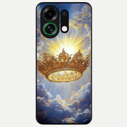  Heavenly Crown Light Glass Case For Oppo K13 Turbo back cover – full design glossy printed glass finish