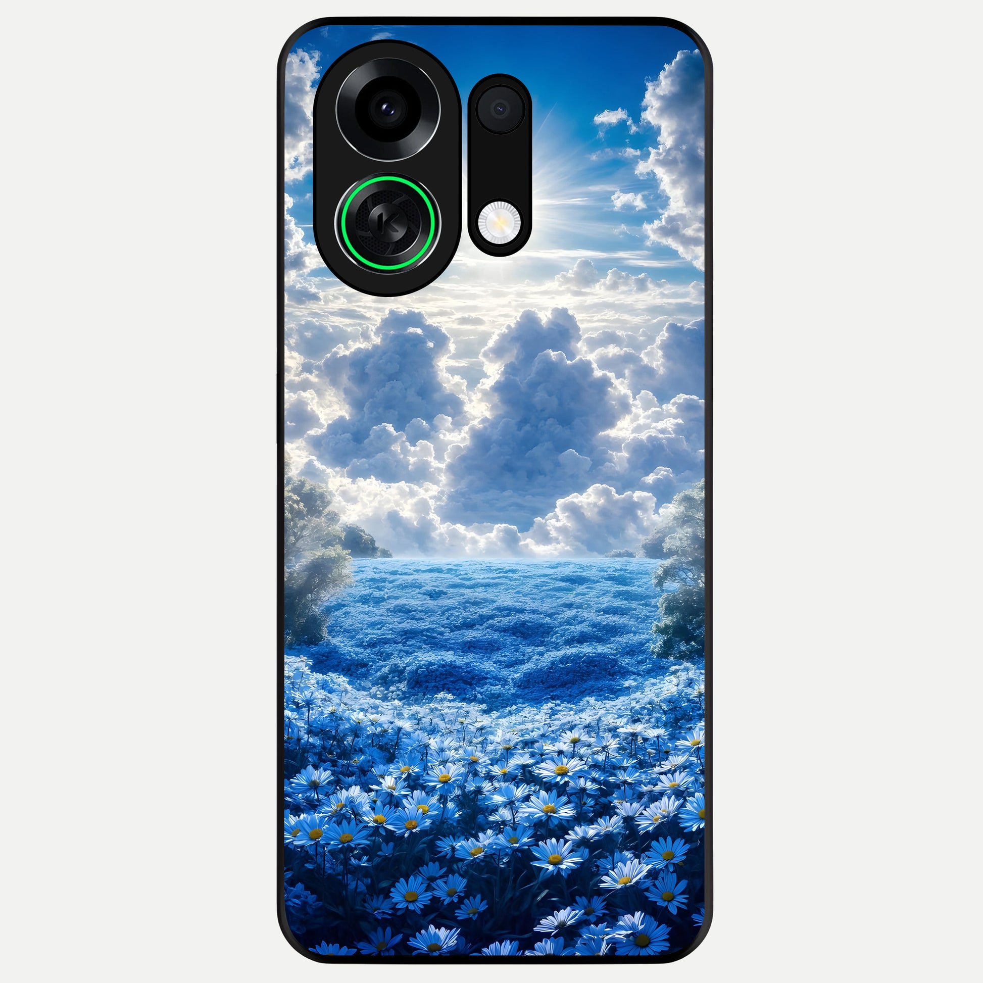  Heavenly Daisy Horizon Glass Case For Oppo K13 Turbo back cover – full design glossy printed glass finish