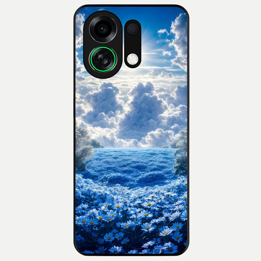  Heavenly Daisy Horizon Glass Case For Oppo K13 Turbo back cover – full design glossy printed glass finish