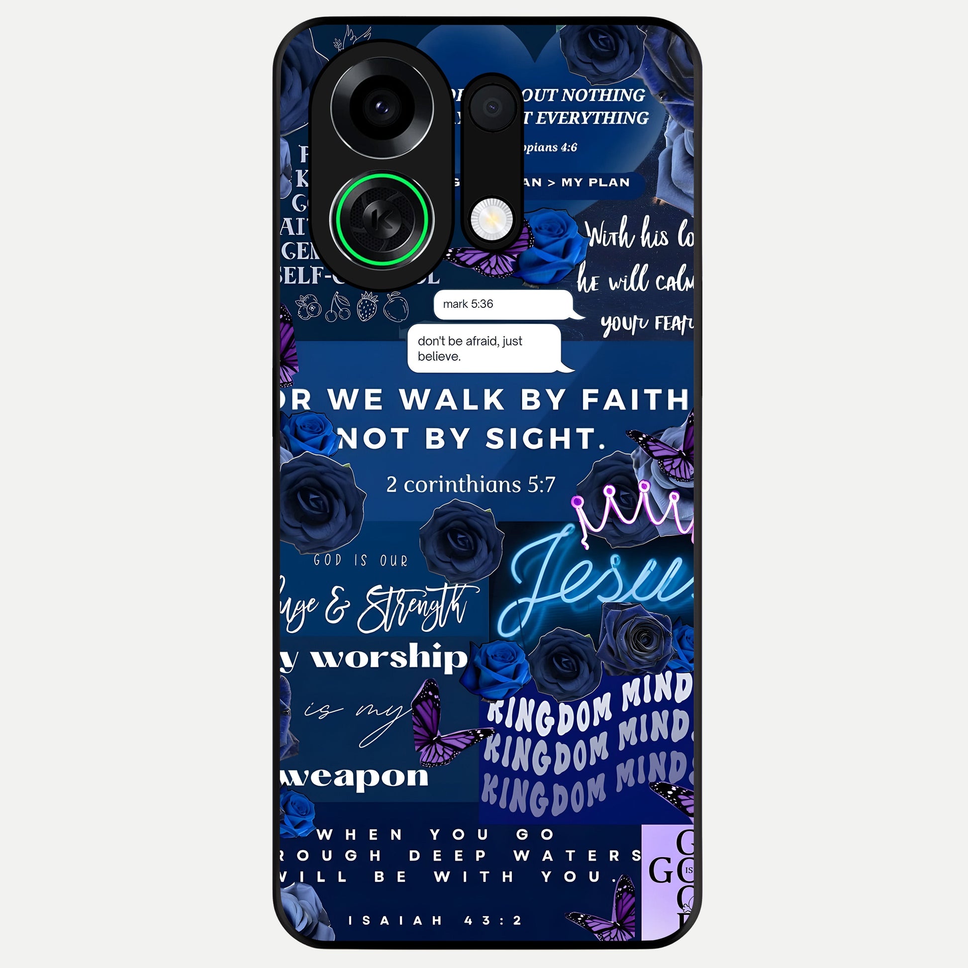  Kingdom Faith Glow Glass Case For Oppo K13 Turbo back cover – full design glossy printed glass finish