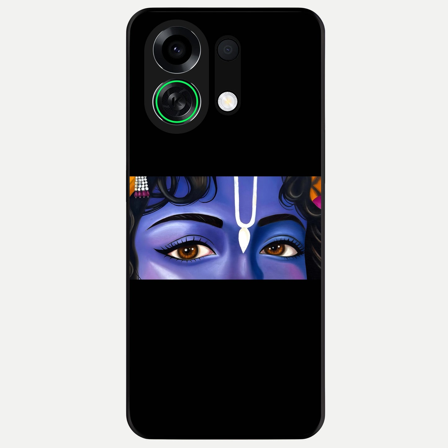  Krishna Eye Glass Case For Oppo K13 Turbo back cover – full design glossy printed glass finish
