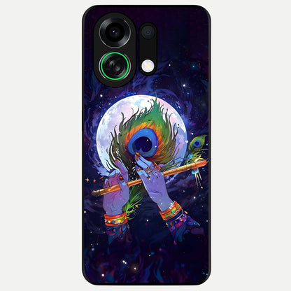  Krishna Hands Art Glass Case For Oppo K13 Turbo back cover – full design glossy printed glass finish