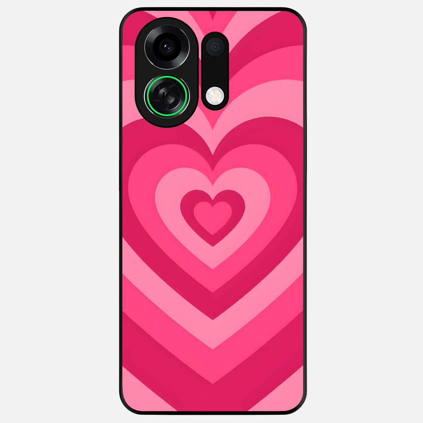  Layered Love Hearts Glass Case For Oppo K13 Turbo back cover – full design glossy printed glass finish
