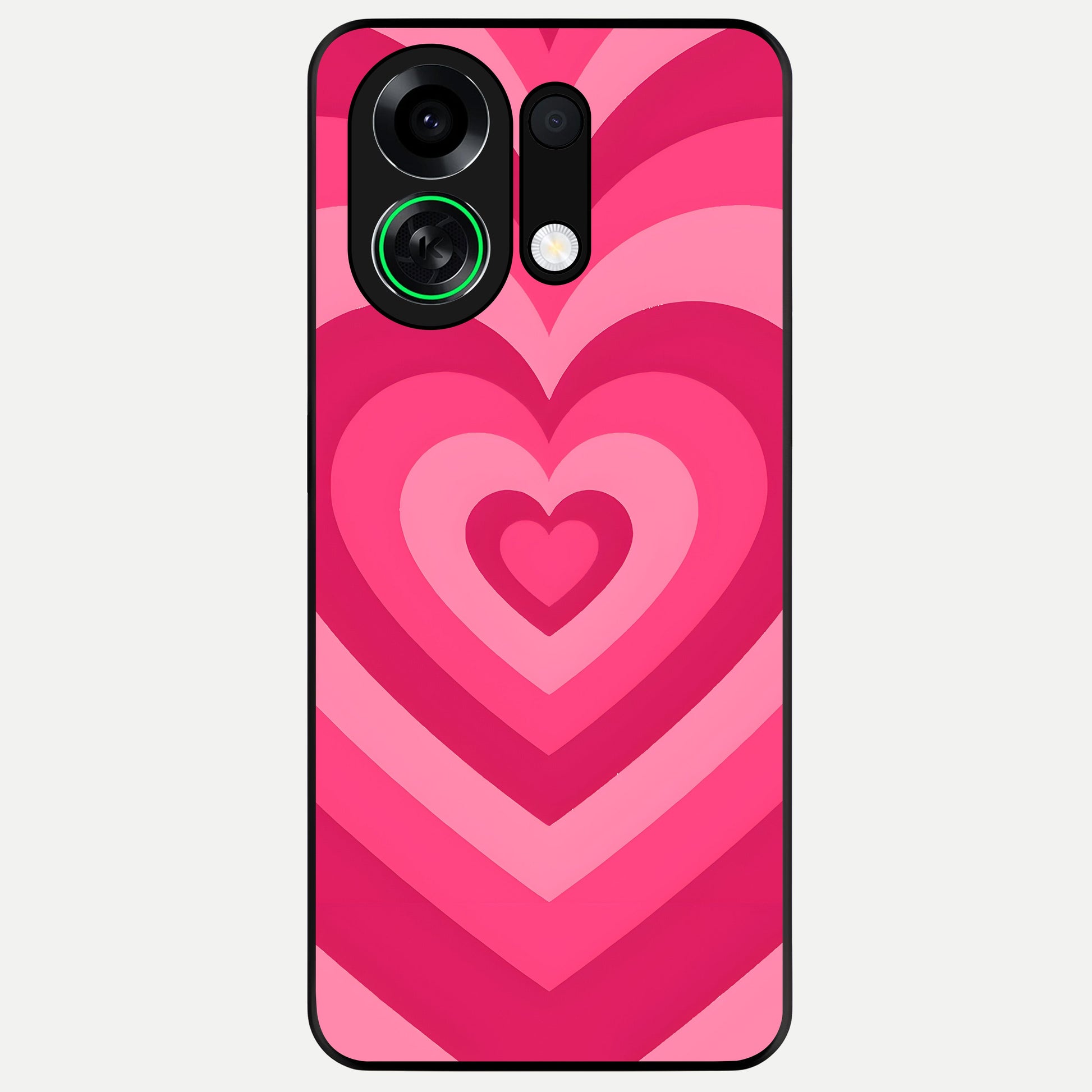  Layered Love Hearts Glass Case For Oppo K13 Turbo back cover – full design glossy printed glass finish
