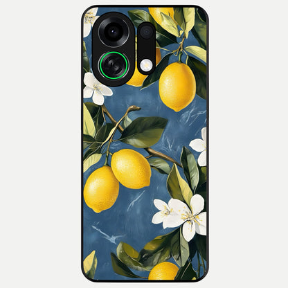  Lemon Dream Garden Glass Case For Oppo K13 Turbo back cover – full design glossy printed glass finish
