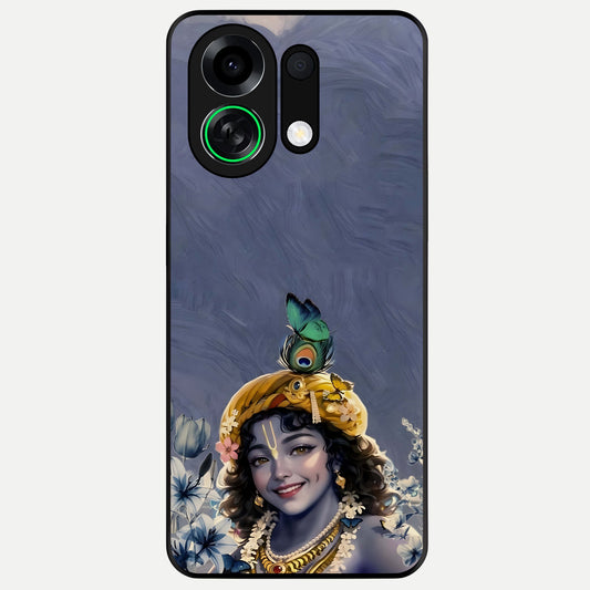  Lord Krishna Glass Case For Oppo K13 Turbo back cover – full design glossy printed glass finish