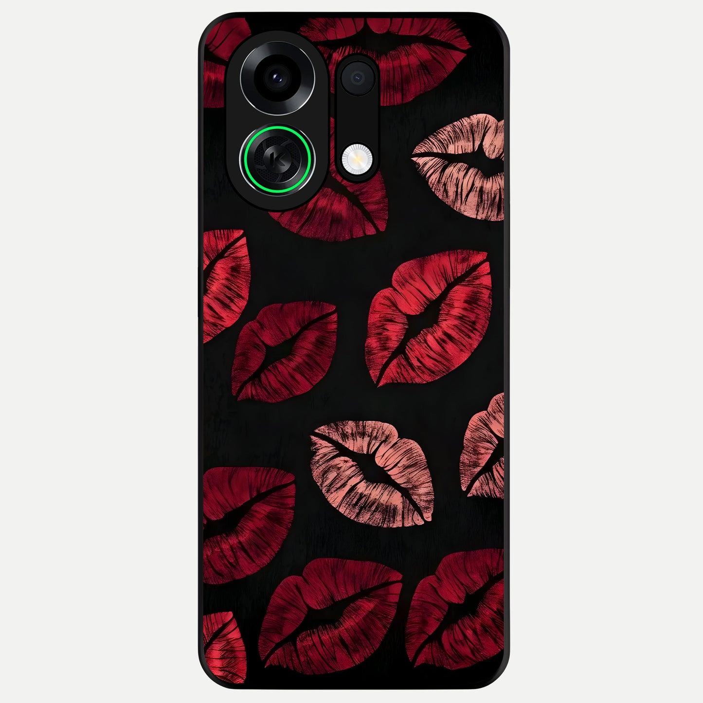  Midnight Kiss Love Glass Case For Oppo K13 Turbo back cover – full design glossy printed glass finish