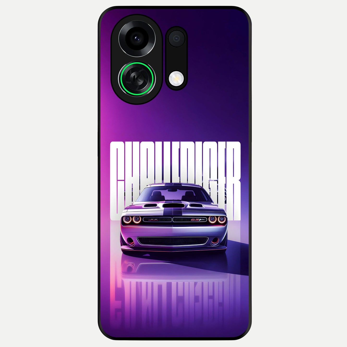  Midnight Muscle Ride Glass Case For Oppo K13 Turbo back cover – full design glossy printed glass finish