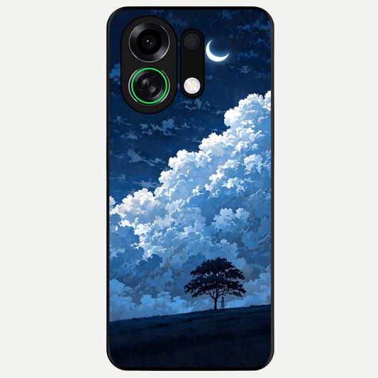 Midnight Sky Serenity Glass Case For Oppo K13 Turbo back cover – full design glossy printed glass finish