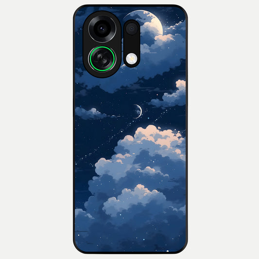  Moon Dream Haze Glass Case For Oppo K13 Turbo back cover – full design glossy printed glass finish