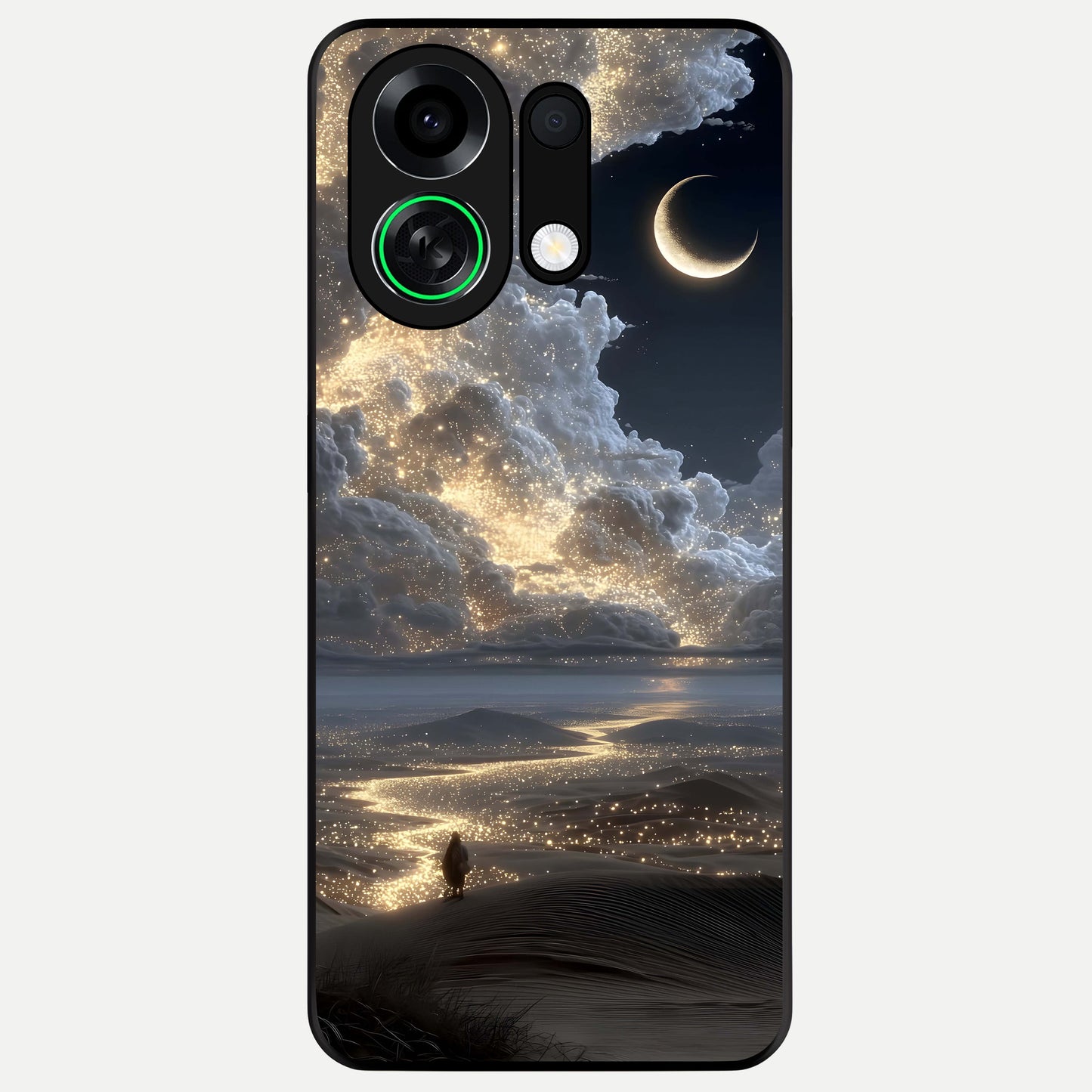  Moonlight Spark Path Glass Case For Oppo K13 Turbo back cover – full design glossy printed glass finish