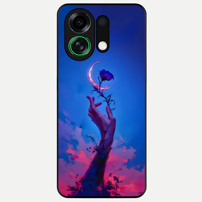  Mystic Hand Glass Case For Oppo K13 Turbo back cover – full design glossy printed glass finish