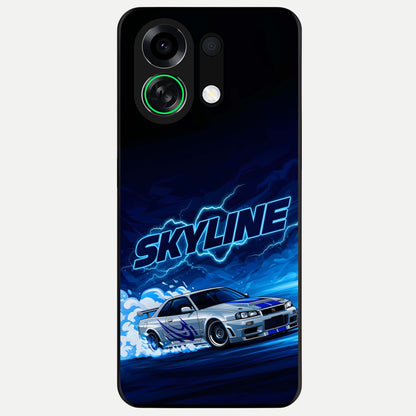  Neon Drift Beast Glass Case For Oppo K13 Turbo back cover – full design glossy printed glass finish