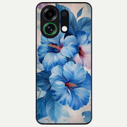  Ocean Hibiscus Grace Glass Case For Oppo K13 Turbo back cover – full design glossy printed glass finish