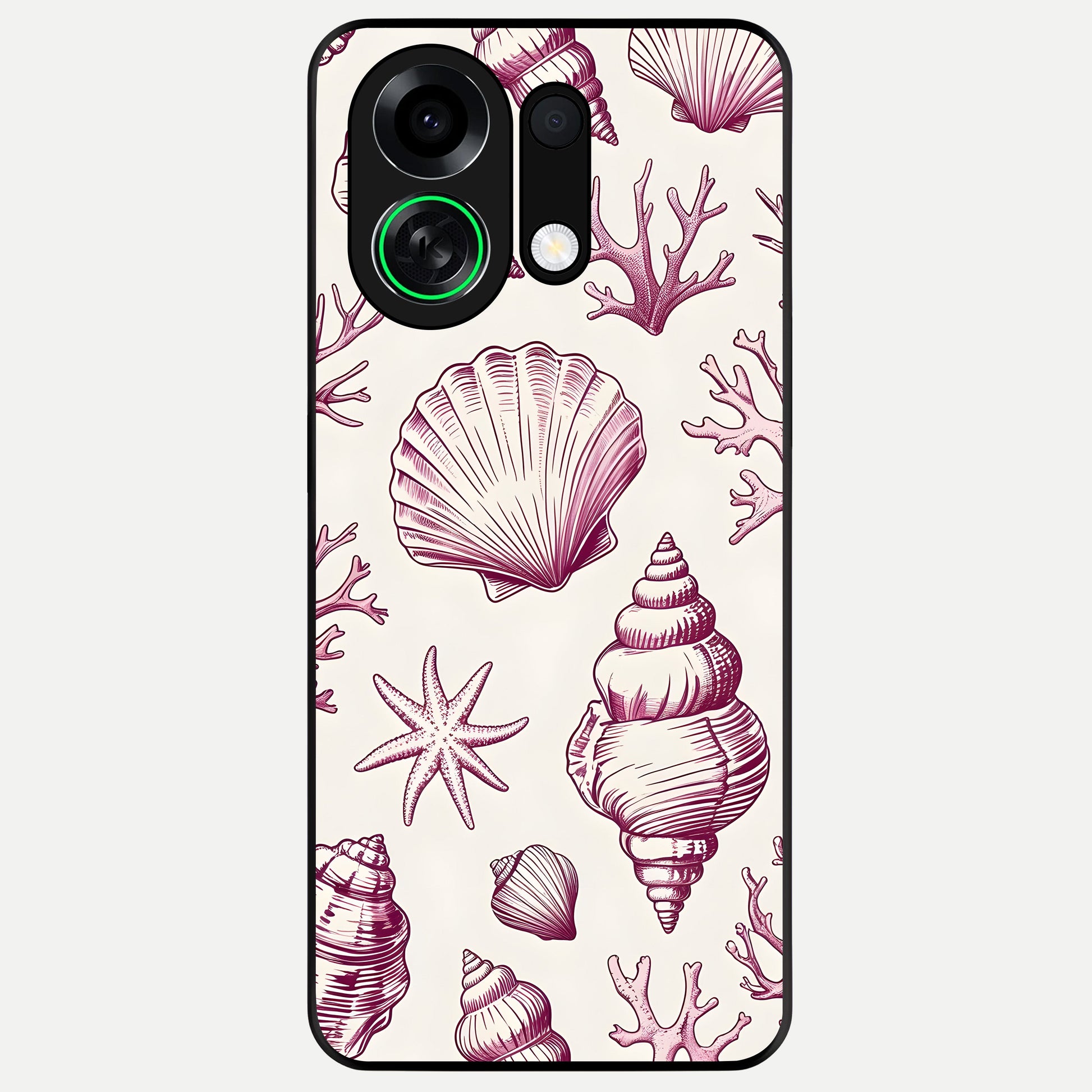  Pink Power Sparks Glass Case For Oppo K13 Turbo back cover – full design glossy printed glass finish