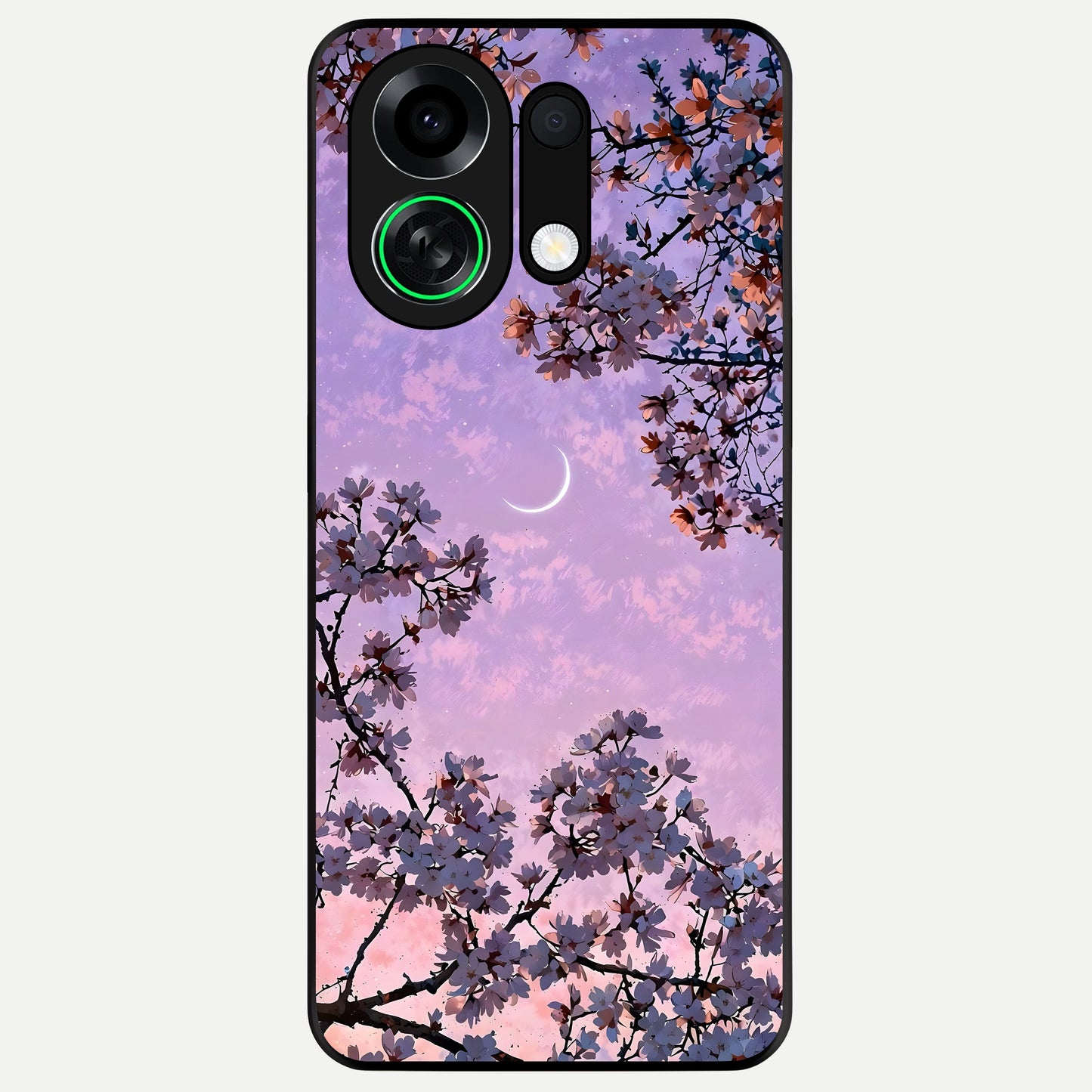  Purple Serenity Moon Glass Case For Oppo K13 Turbo back cover – full design glossy printed glass finish