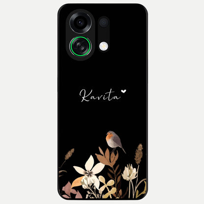  Quiet Garden Tune Custom Name Glass Case For Oppo K13 Turbo back cover – full design glossy printed glass finish
