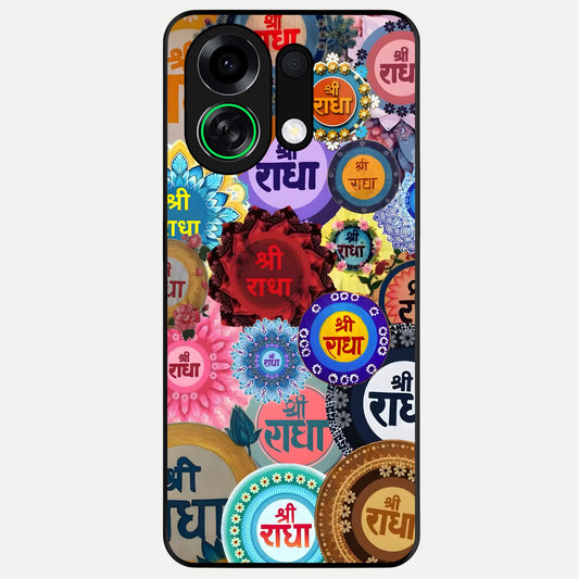  Radha Divine Bloom Glass Case For Oppo K13 Turbo back cover – full design glossy printed glass finish
