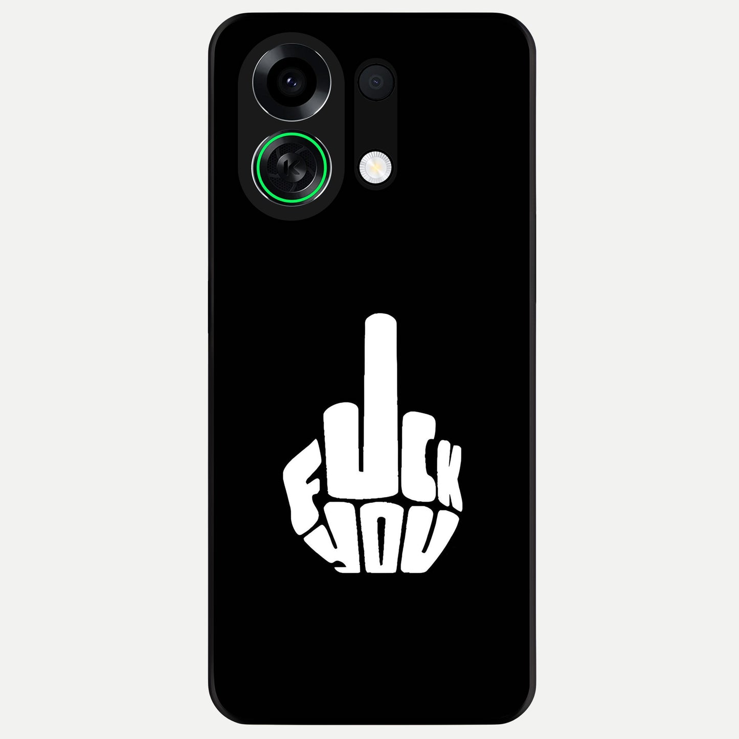  Rebel Mode On Glass Case For Oppo K13 Turbo back cover – full design glossy printed glass finish
