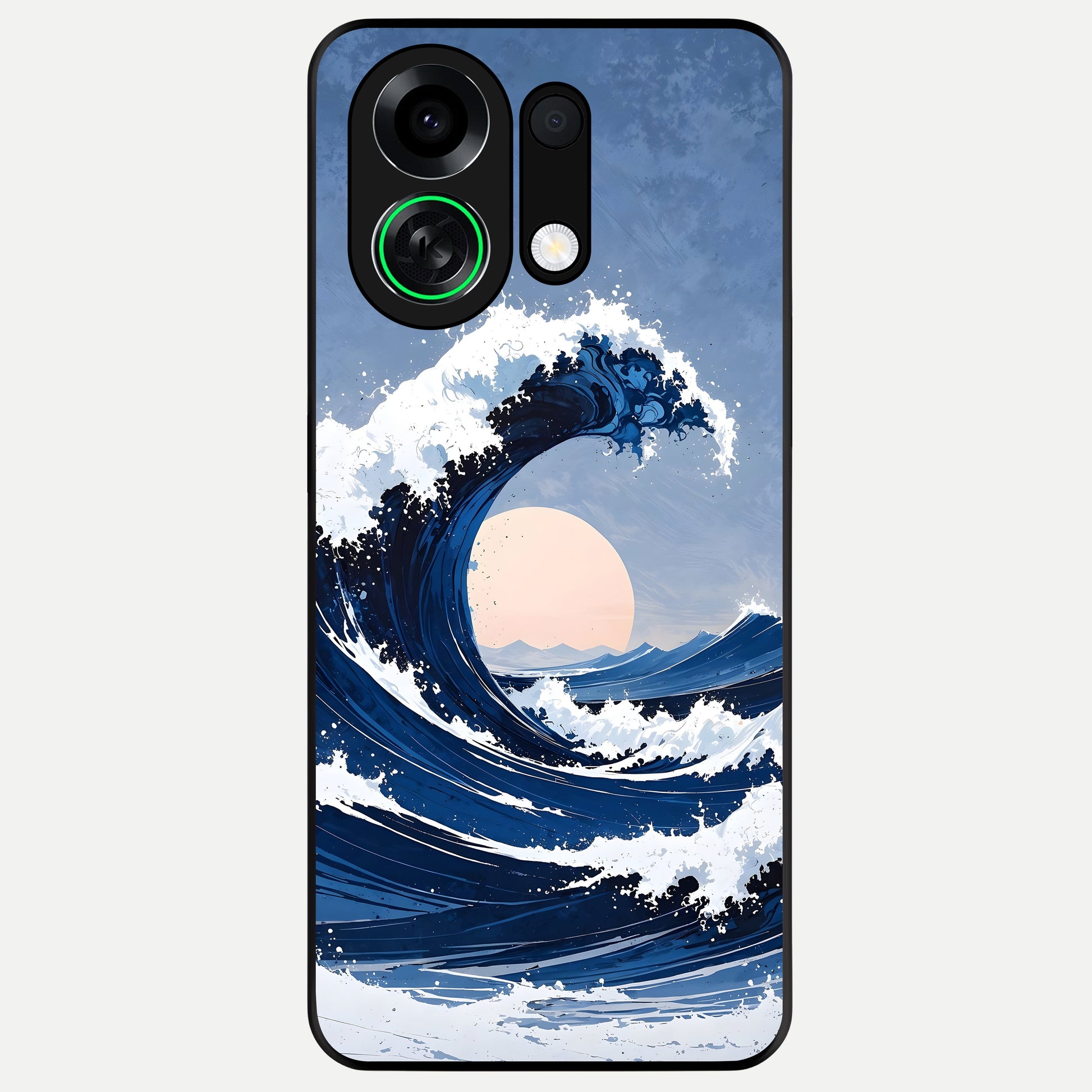  Rising Tide Power Glass Case For Oppo K13 Turbo back cover – full design glossy printed glass finish