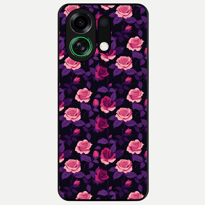  Rose Garden Twilight Glass Case For Oppo K13 Turbo back cover – full design glossy printed glass finish