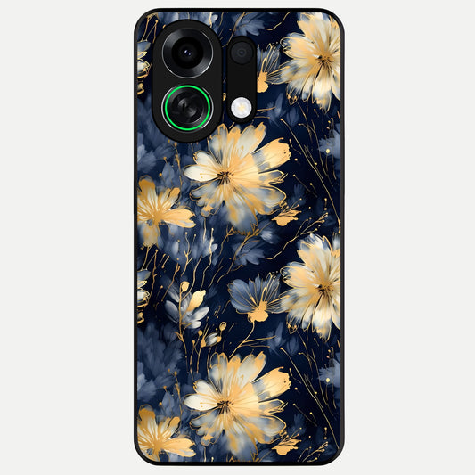  Royal Petal Dream Glass Case For Oppo K13 Turbo back cover – full design glossy printed glass finish