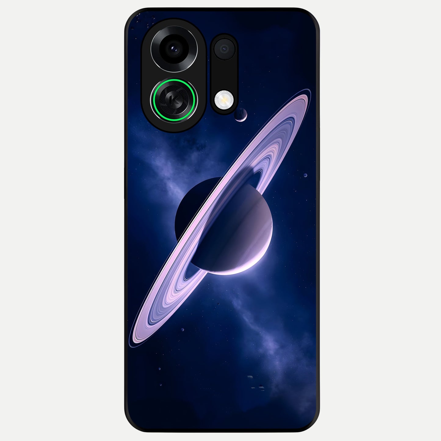  Saturn Ring Mystique Glass Case For Oppo K13 Turbo back cover – full design glossy printed glass finish