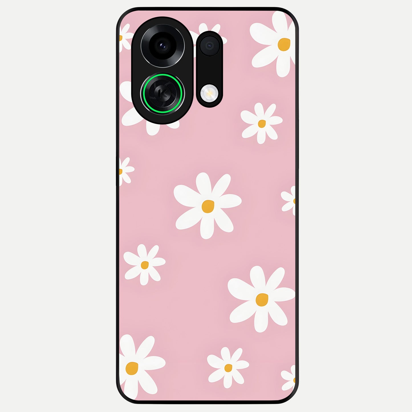  Soft Daisy Bliss Glass Case For Oppo K13 Turbo back cover – full design glossy printed glass finish