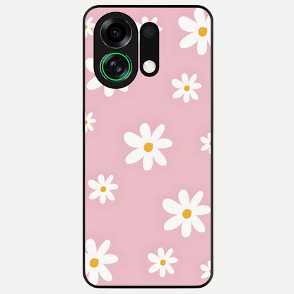  Soft Daisy Bliss Glass Case For Oppo K13 Turbo back cover – full design glossy printed glass finish