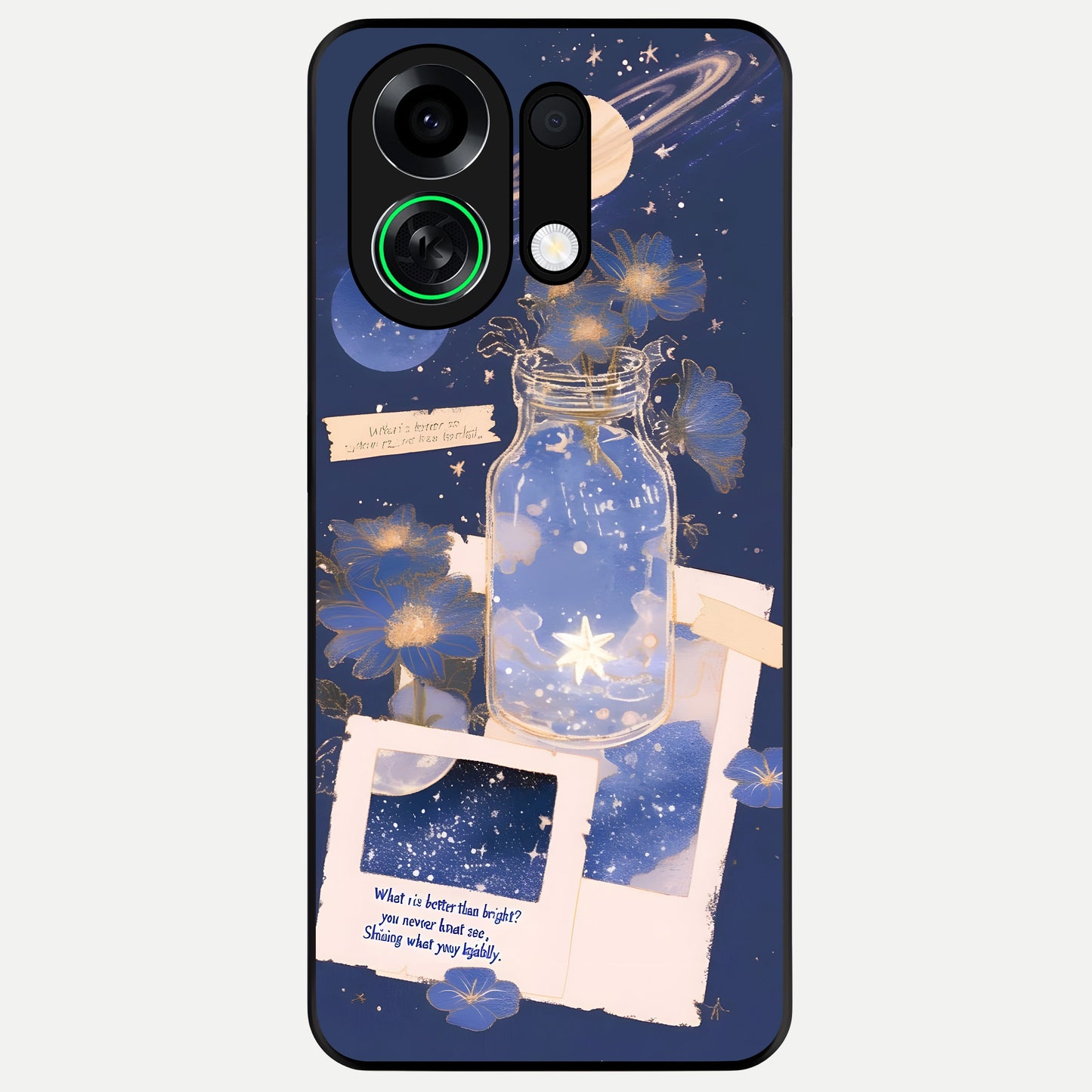  Starlit Cosmic Jar Glass Case For Oppo K13 Turbo back cover – full design glossy printed glass finish