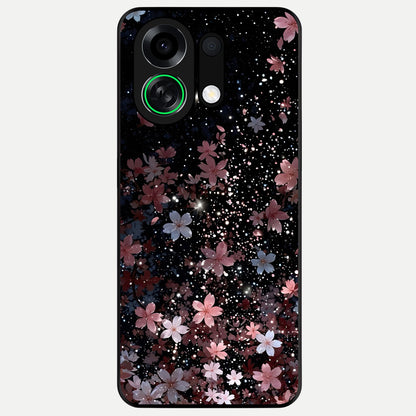  Starlit Flower Dreams Glass Case For Oppo K13 Turbo back cover – full design glossy printed glass finish