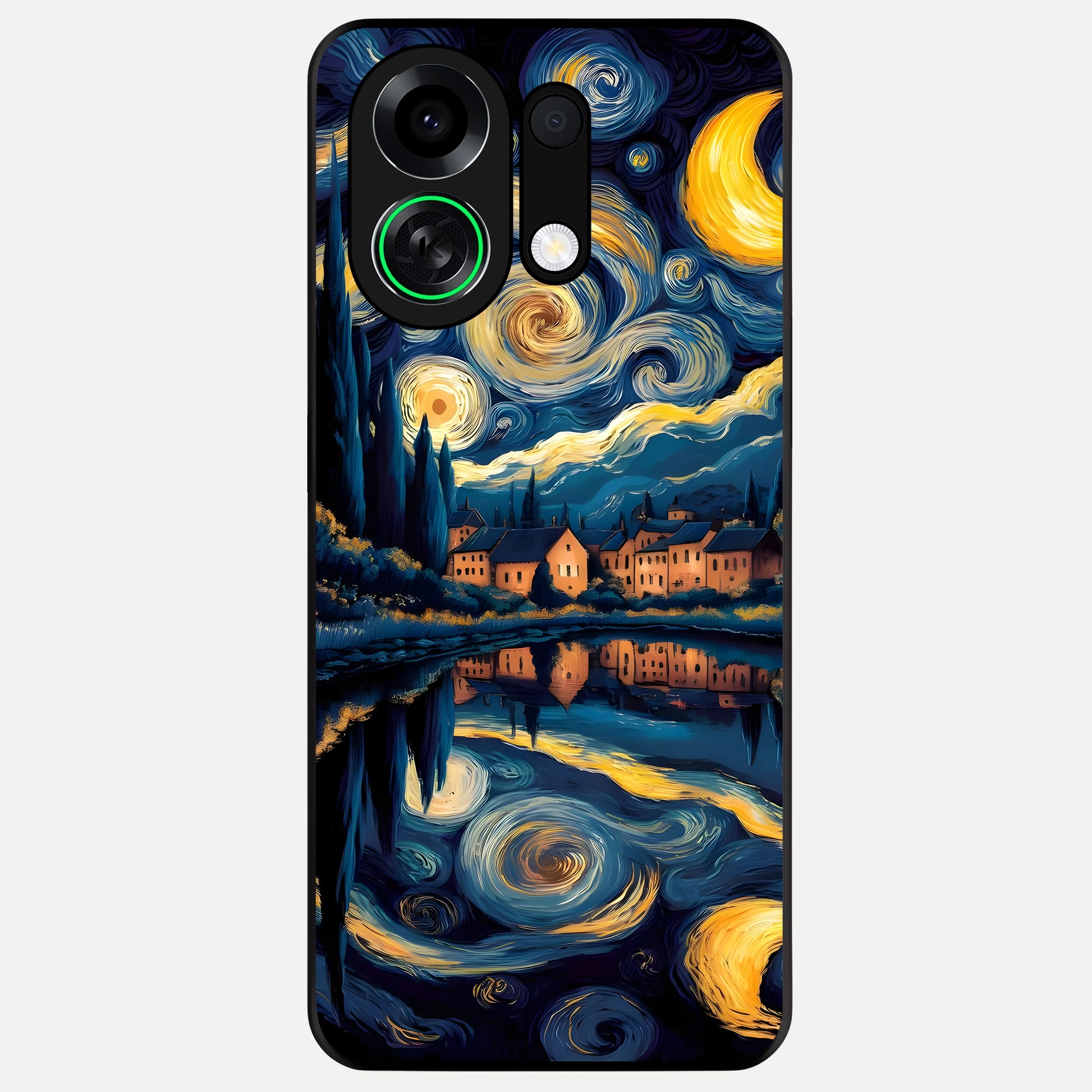  Starry Sky Serenity Glass Case For Oppo K13 Turbo back cover – full design glossy printed glass finish