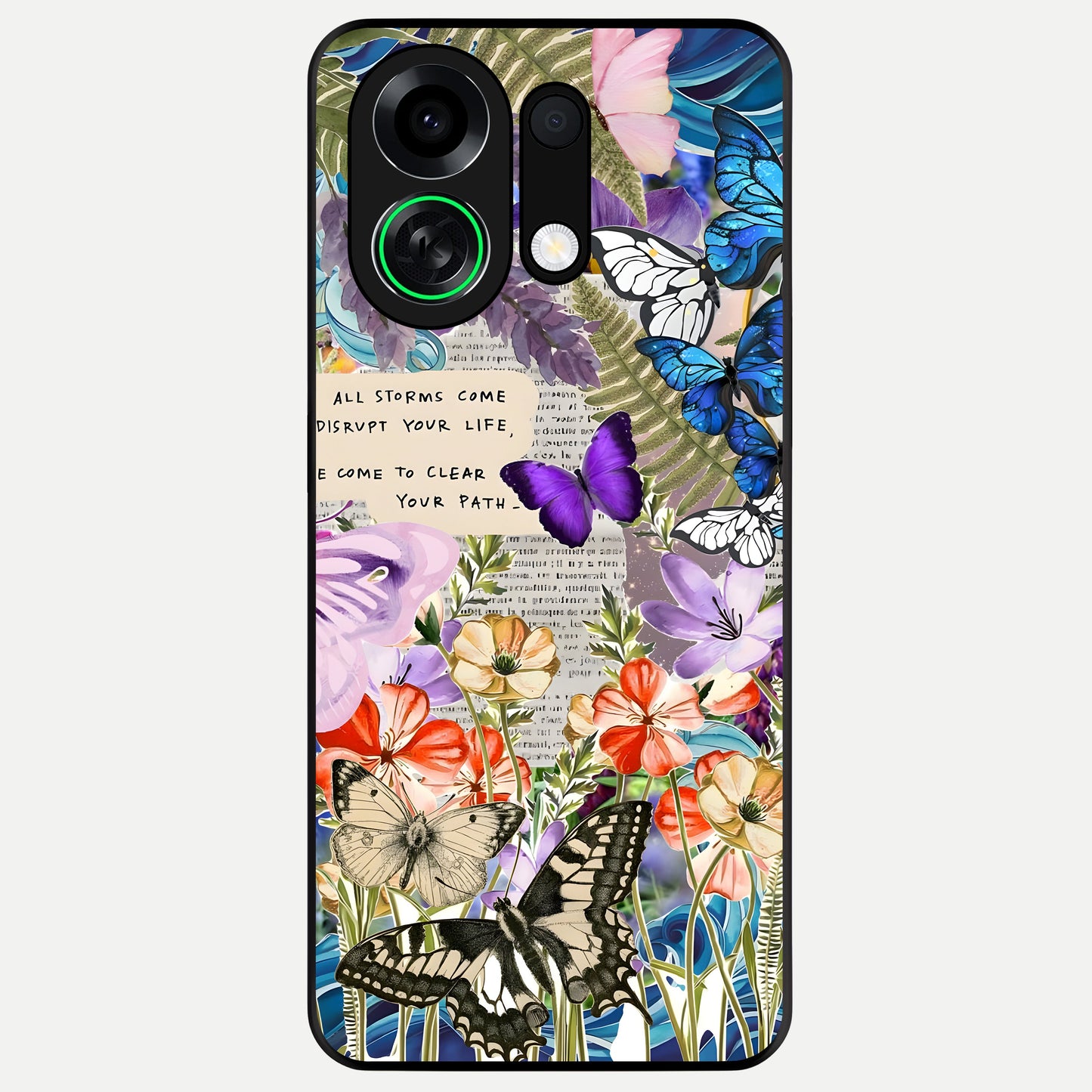  Storm Path Bloom Glass Case For Oppo K13 Turbo back cover – full design glossy printed glass finish