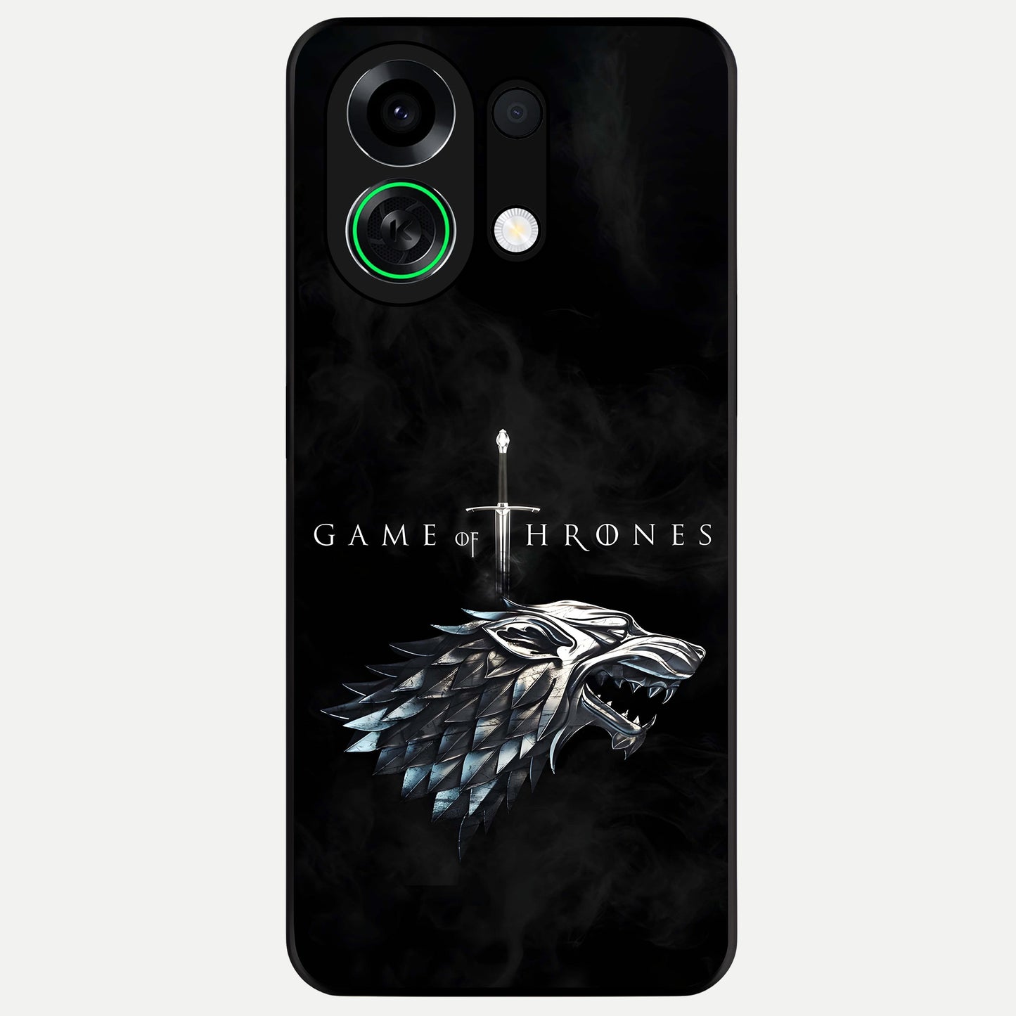  Throne Wolf Legacy Glass Case For Oppo K13 Turbo back cover – full design glossy printed glass finish
