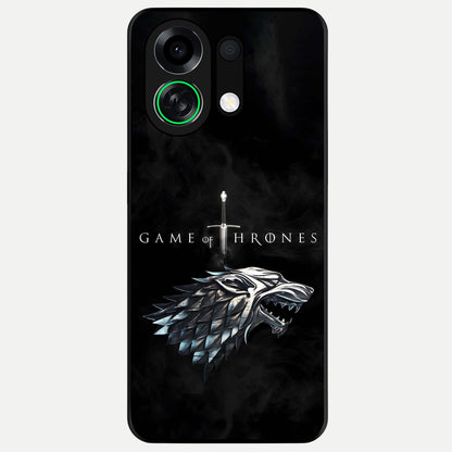  Throne Wolf Legacy Glass Case For Oppo K13 Turbo back cover – full design glossy printed glass finish