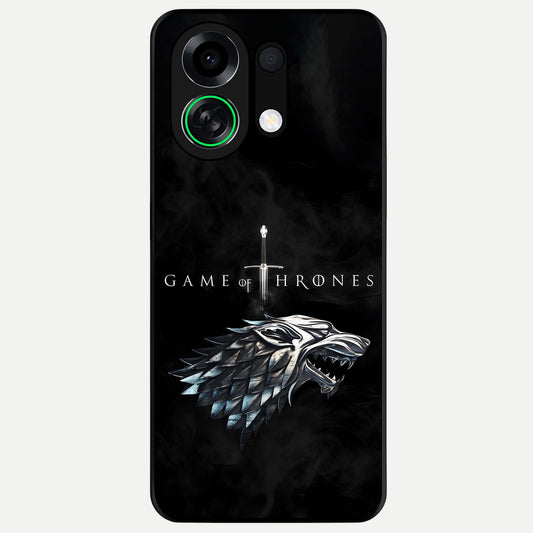  Throne Wolf Legacy Glass Case For Oppo K13 Turbo back cover – full design glossy printed glass finish
