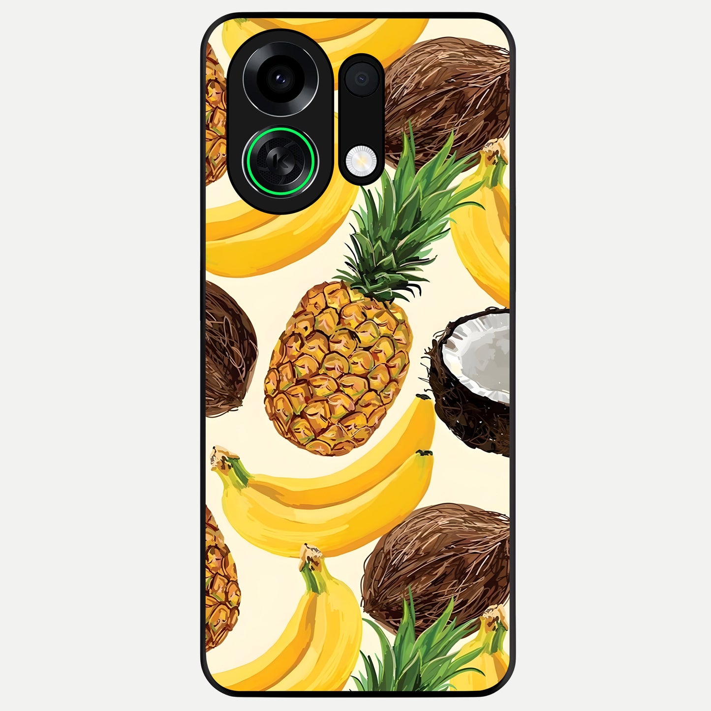  Tropical Fruit Mood Glass Case For Oppo K13 Turbo back cover – full design glossy printed glass finish
