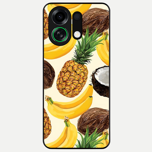  Tropical Fruit Mood Glass Case For Oppo K13 Turbo back cover – full design glossy printed glass finish