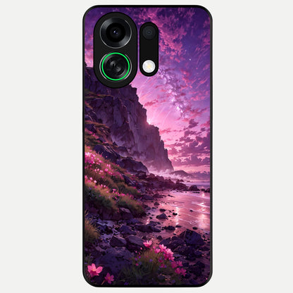  Twilight Blossom Coast Glass Case For Oppo K13 Turbo back cover – full design glossy printed glass finish