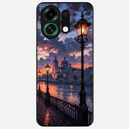  Twilight River Lights Glass Case For Oppo K13 Turbo back cover – full design glossy printed glass finish