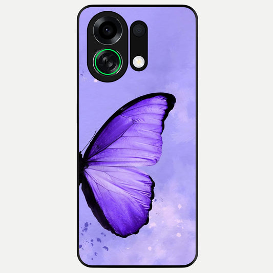  Violet Dream Wing Glass Case For Oppo K13 Turbo back cover – full design glossy printed glass finish