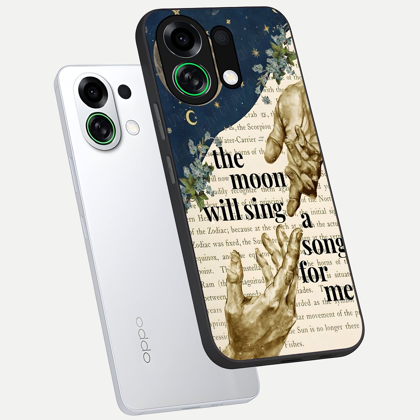  Aesthetic Divine phone case For Oppo K13 Turbo showing premium glass back cover with detailed artwork