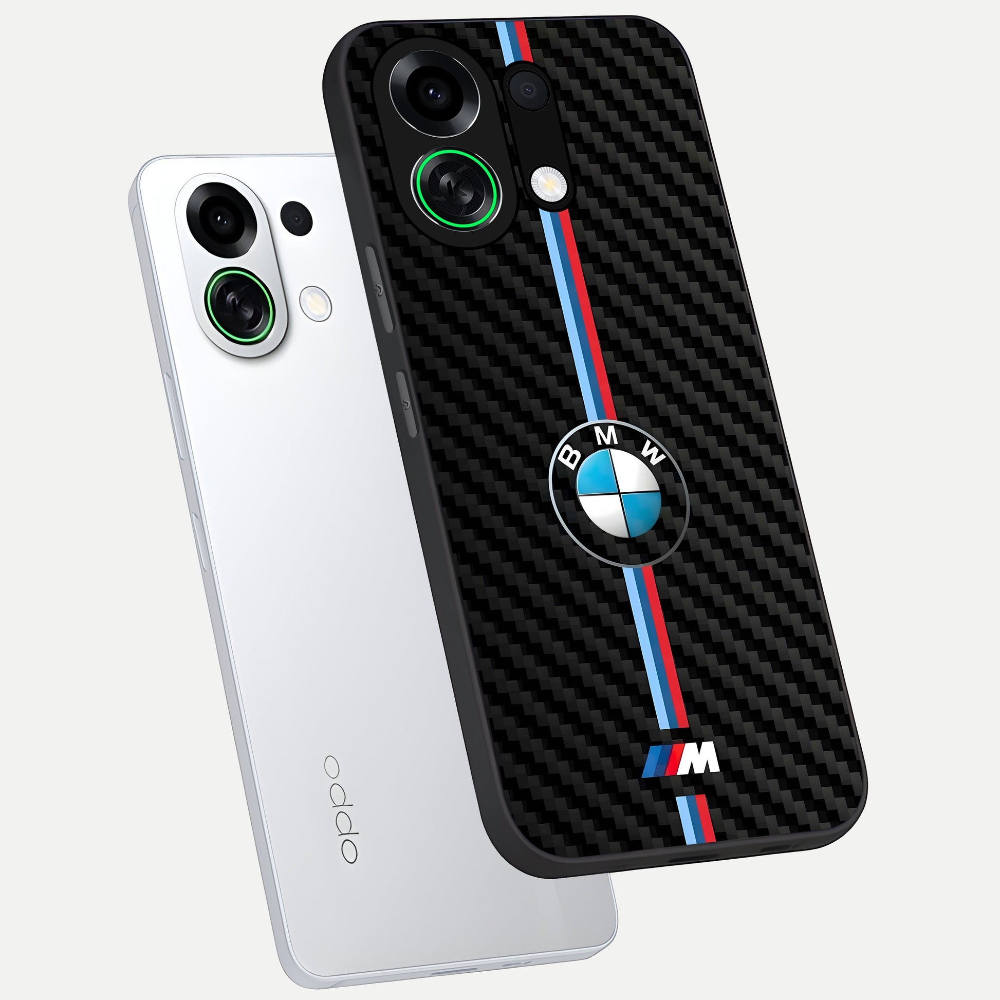  BMW Pattern phone case For Oppo K13 Turbo showing premium glass back cover with detailed artwork