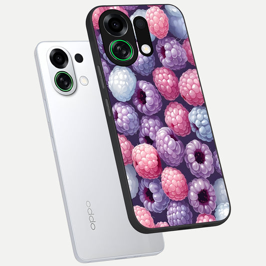  Berry Candy Pop phone case For Oppo K13 Turbo showing premium glass back cover with detailed artwork