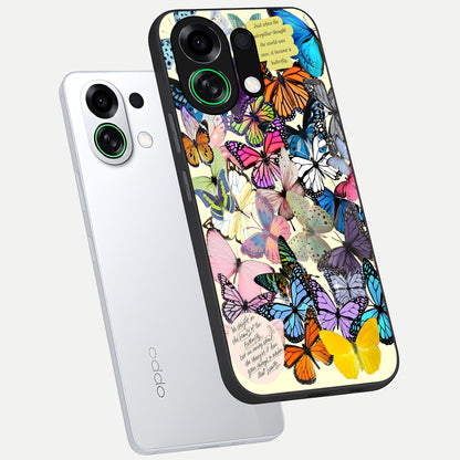  Butterflies Petal Dream phone case For Oppo K13 Turbo showing premium glass back cover with detailed artwork