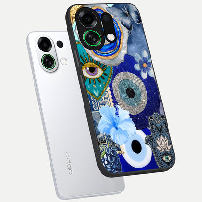  Celestial Blue Vision phone case For Oppo K13 Turbo showing premium glass back cover with detailed artwork
