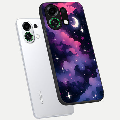  Celestial Moon Magic phone case For Oppo K13 Turbo showing premium glass back cover with detailed artwork