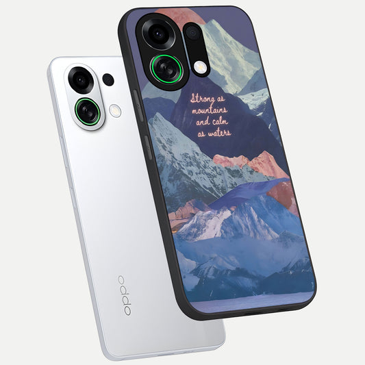  Celestial Mountain Calm phone case For Oppo K13 Turbo showing premium glass back cover with detailed artwork