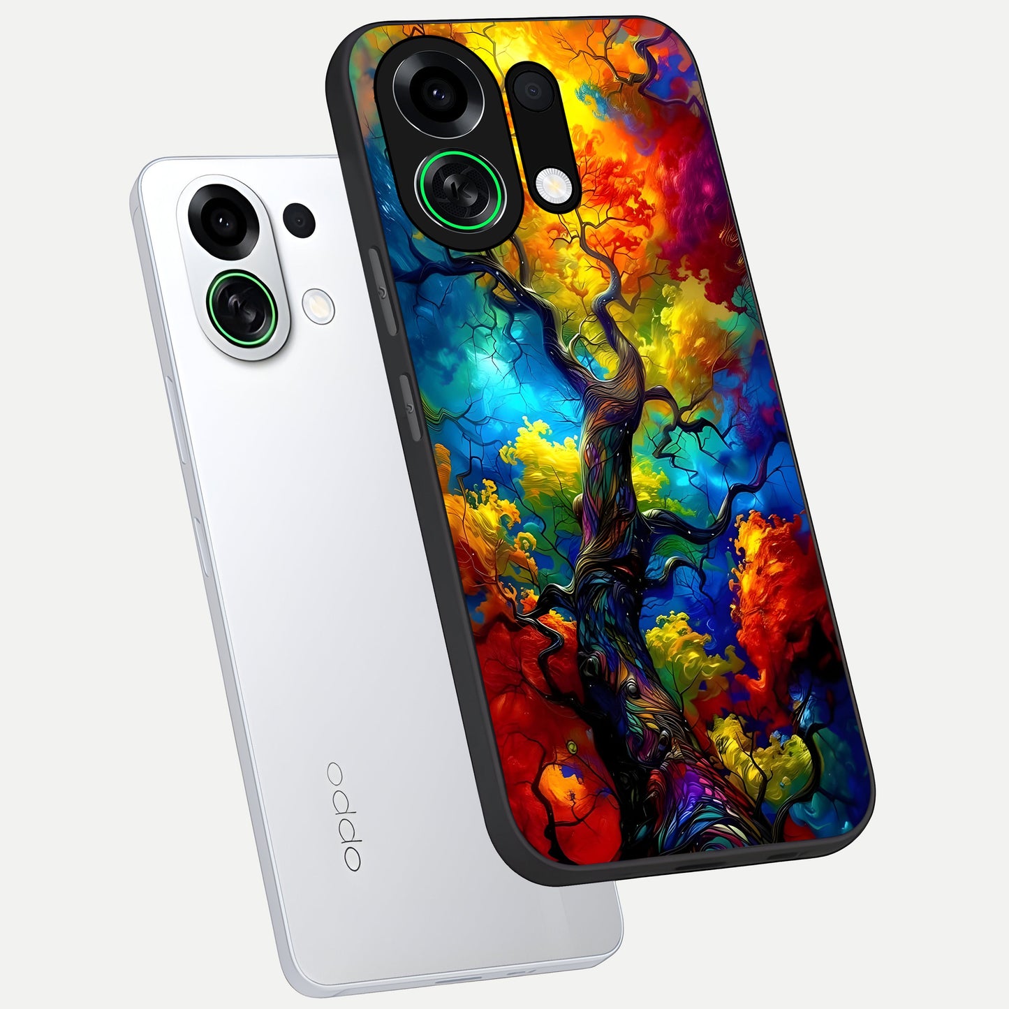  Colorful Soda Bottles phone case For Oppo K13 Turbo showing premium glass back cover with detailed artwork